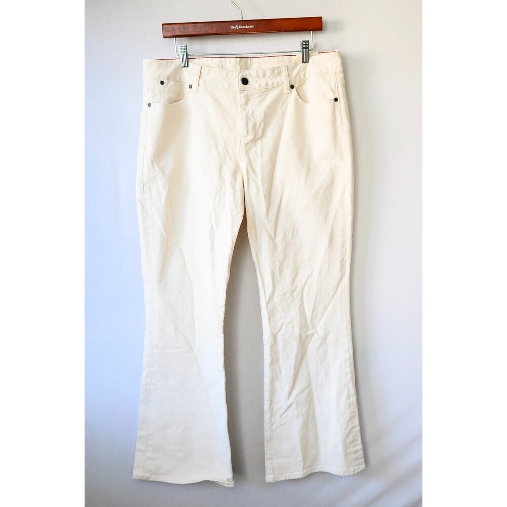 Talbots Signature Boot Leg 16P 33‎ Ivory Jeans